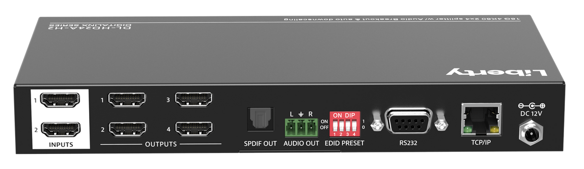 LIBERTY DigitaLinx 2x4 HDMI Distribution Amp / Splitter