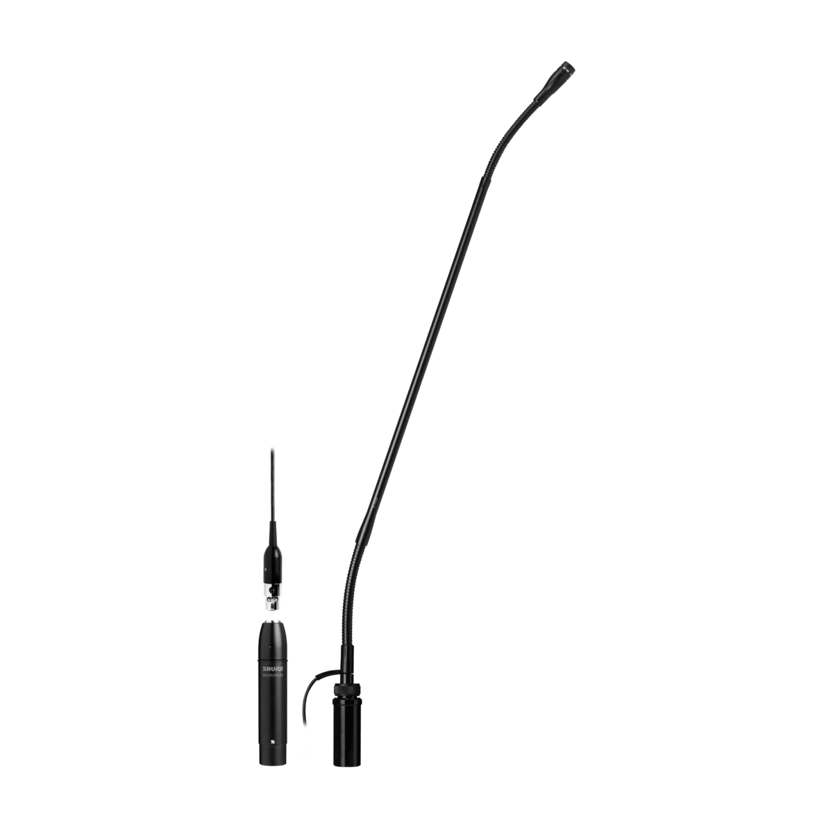 SHURE 18 Cardioid Gooseneck Microphone with Flange Mount