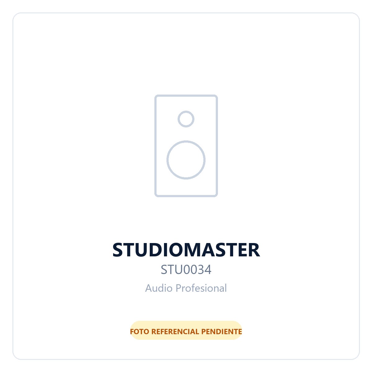 Studiomaster AJ104 - 1 x XLR Hembra Placa de Conexion