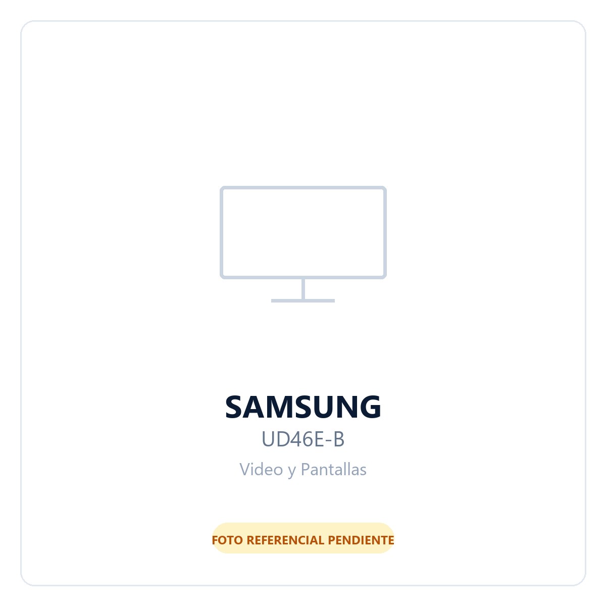 Monitor Samsung Ud46E-B 46?, Fhd 1920×1080 (Videowall)