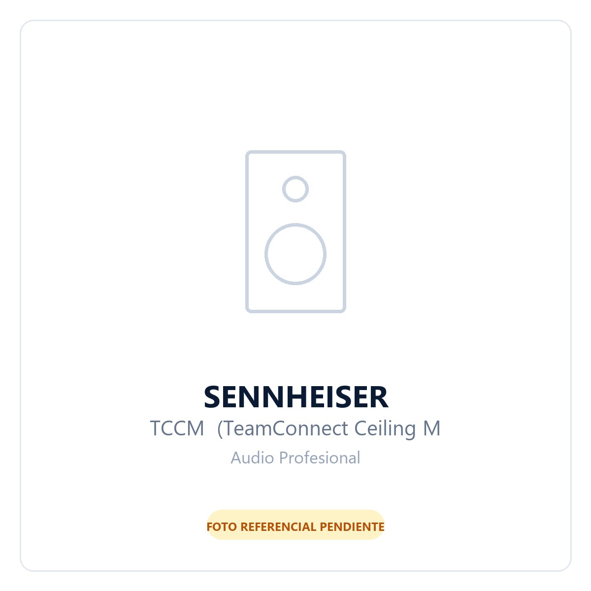 Sennheiser Microfono de techo Dante