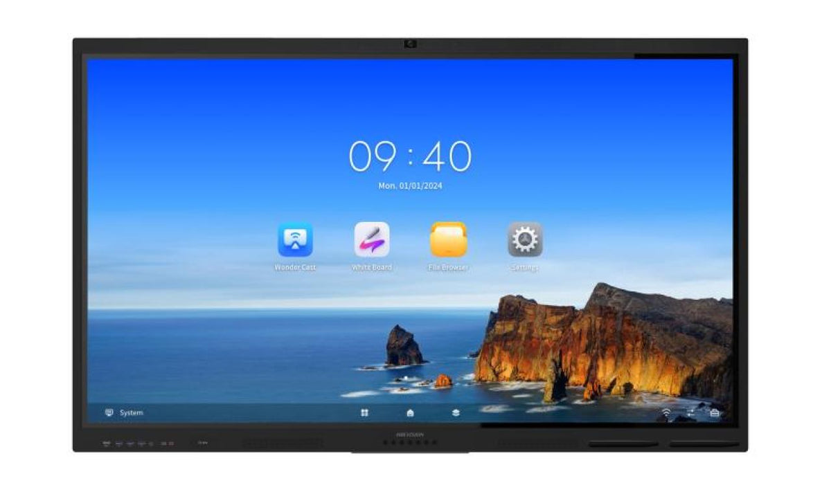HIK Pantalla Interactiva 75" 4K Camara Mic Android 13 Wifi