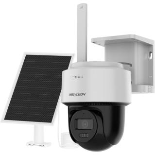 HIK PT 4MP C/ Panel Solar 4G IR 30mt Audio Bid. IP66