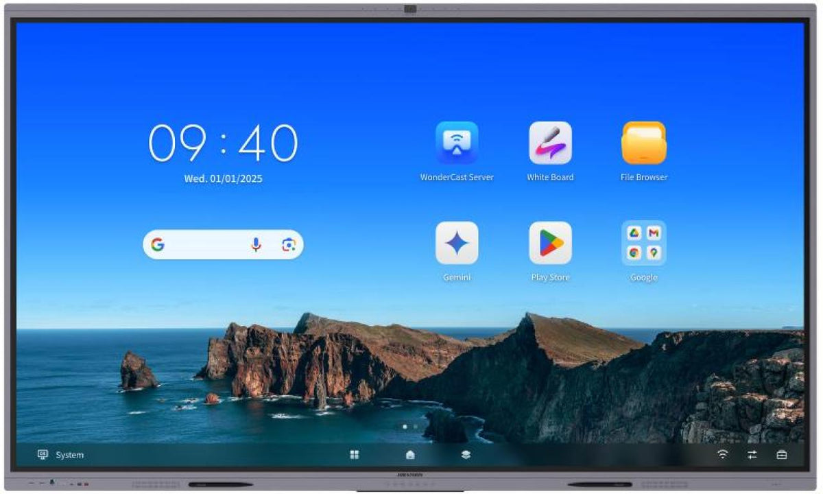 HIK Pantalla Inter 65in 4K Cam Mic Android 14 Wifi EDLA V