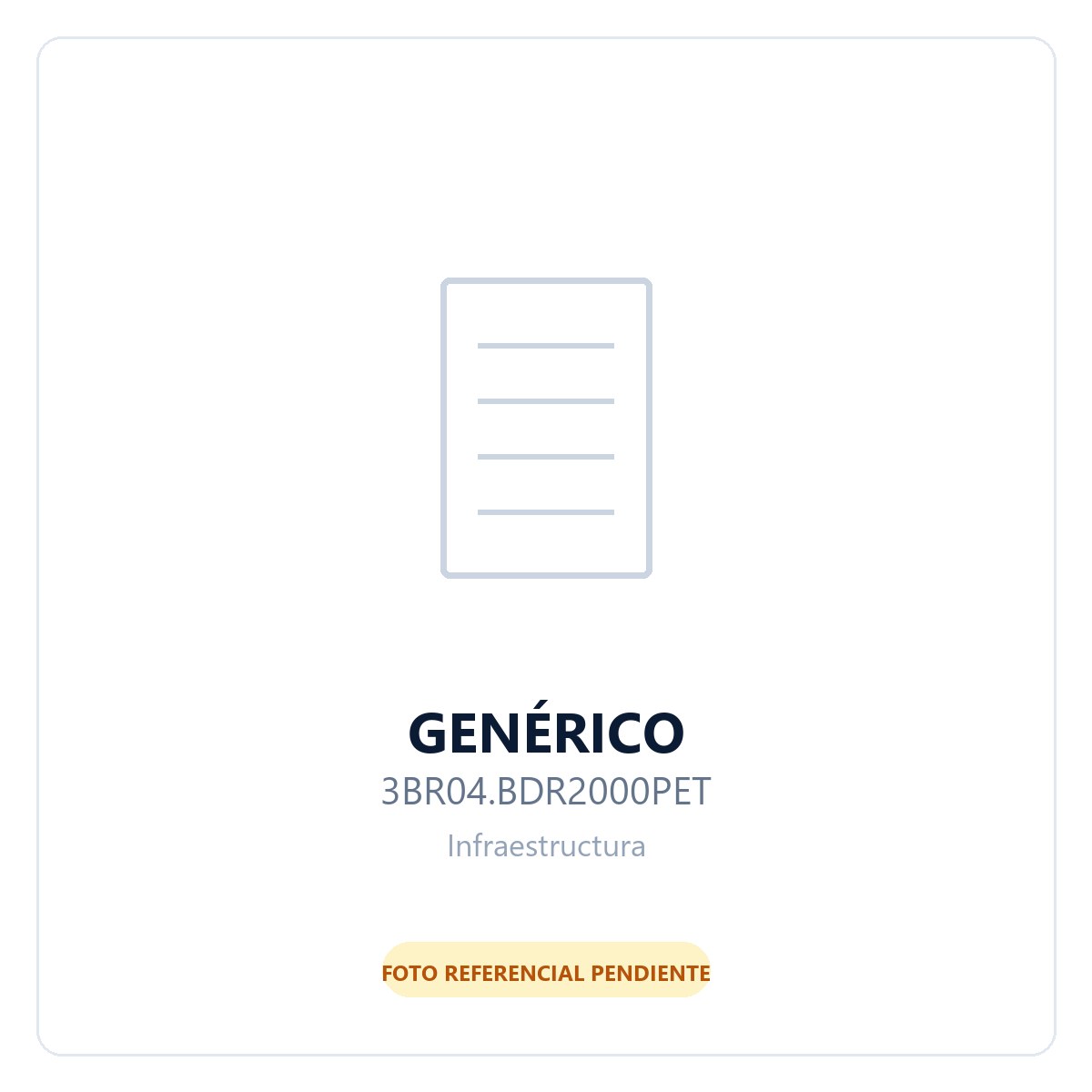 Genérico BRD RECTO 2000MM GALV. PTC