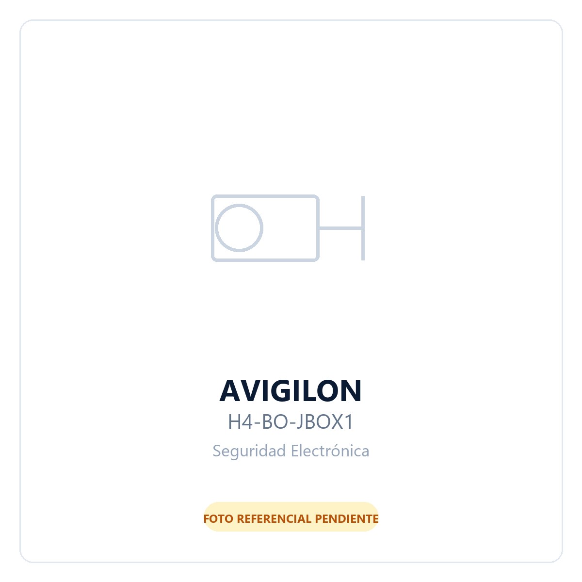 Avigilon Caja De Conexion Para Camaras Bullet