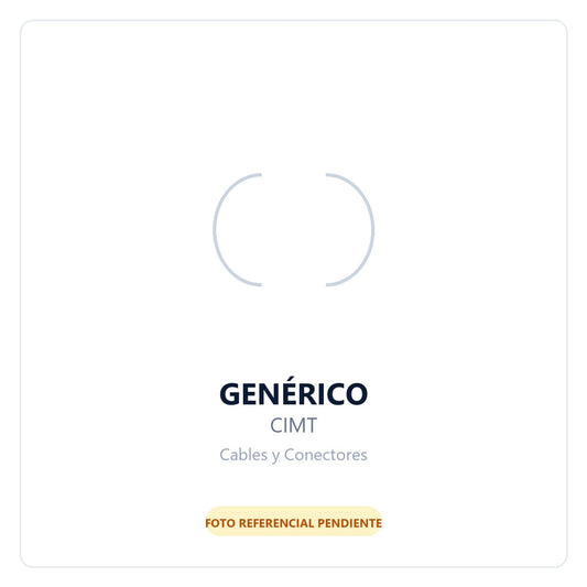 Genérico 0,6MT NEGRO TREBOL-C5-HEMBRA CHILE-MACHO CABLE PODER 6A 3X0