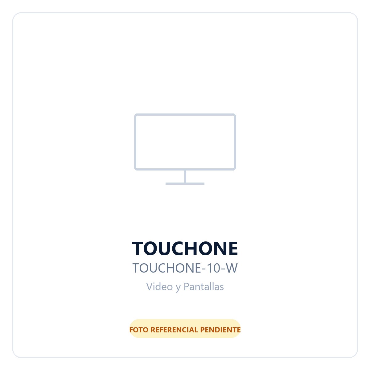 touchONE-10. Panel de Reservas Interactivo de 10.1