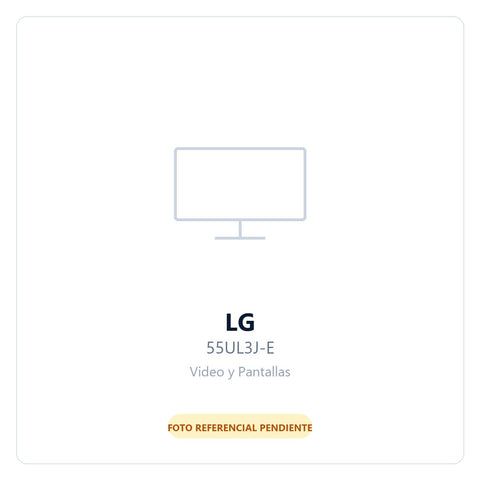 LG UL3J-B Pantalla Comercial LED 55 , 4K Ultra HD, Negro