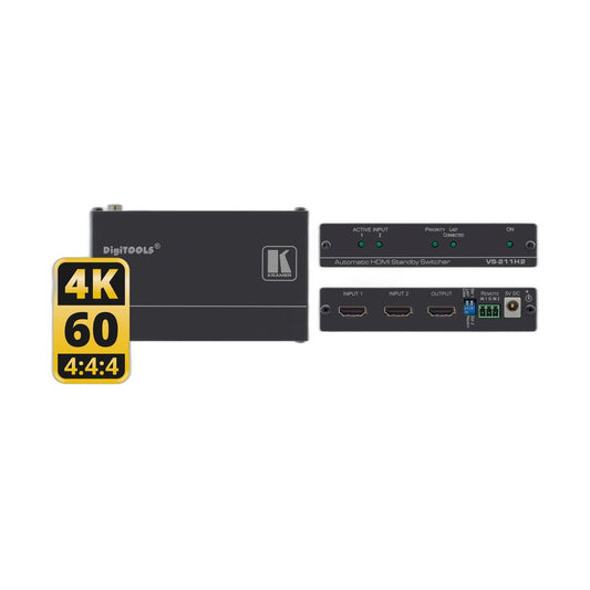 Kramer Selector Automatico De Hdmi 2X1 4K Hdr Hdcp 2.2
