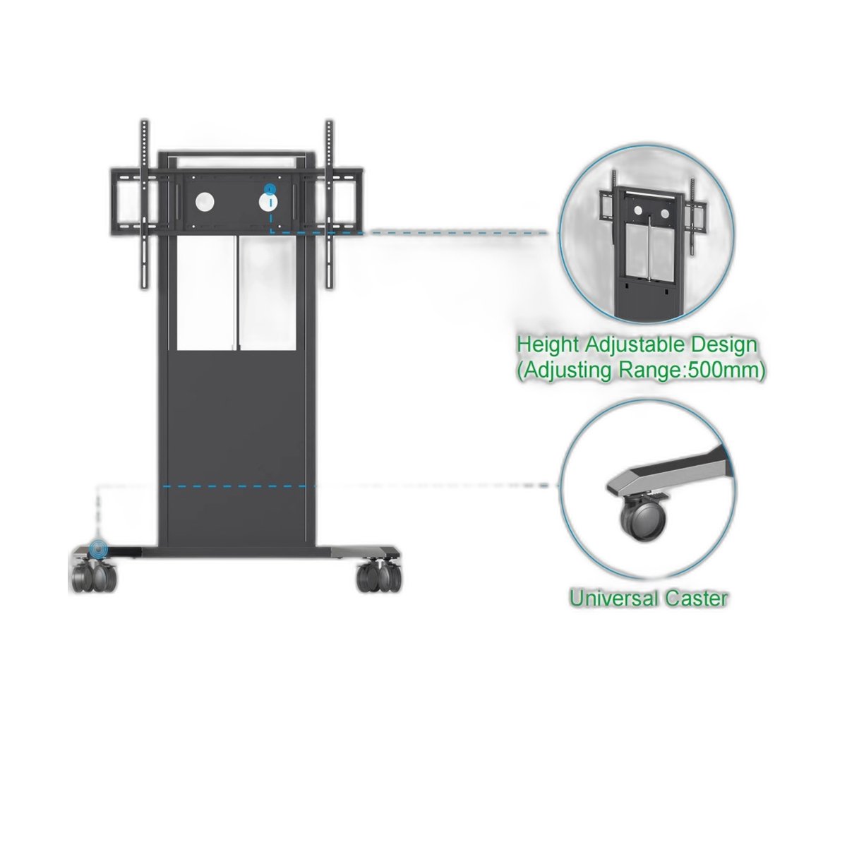 Iboard Soporte electrico para monitor de 65 a 86 pulgadas