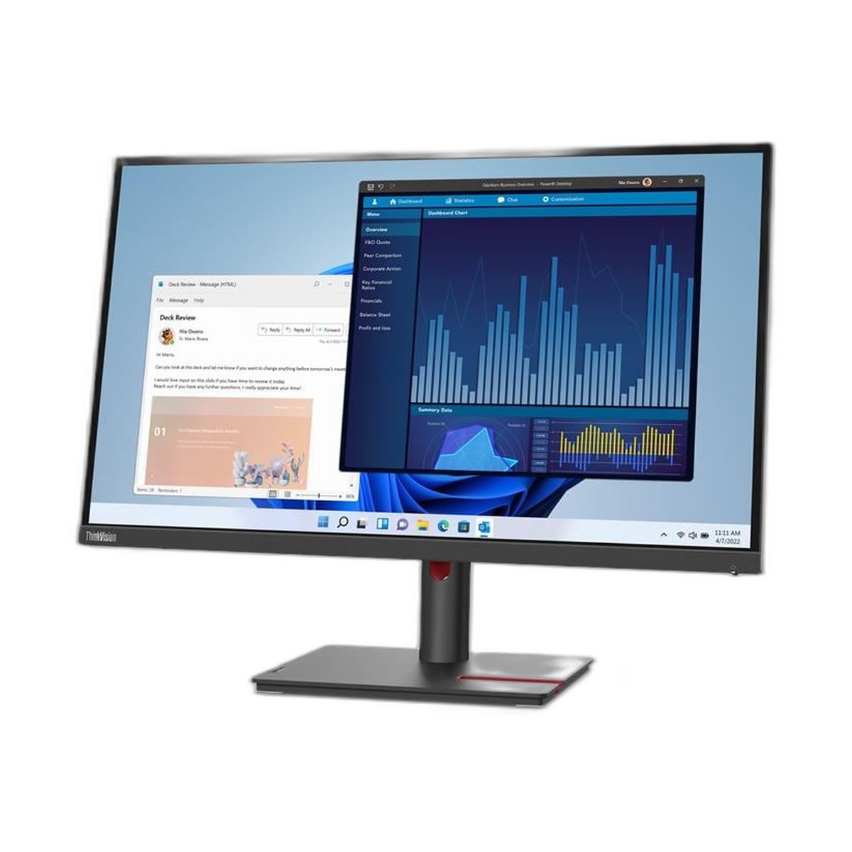 LENOVO Monitor ThinkVision T27p-30 4K (3840 x 2160) USB-C HD