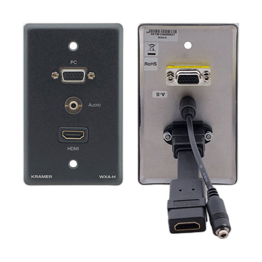 Genérico Passive Wall Plate - 15-pin HD, 3.5mm Audio & HDMI
