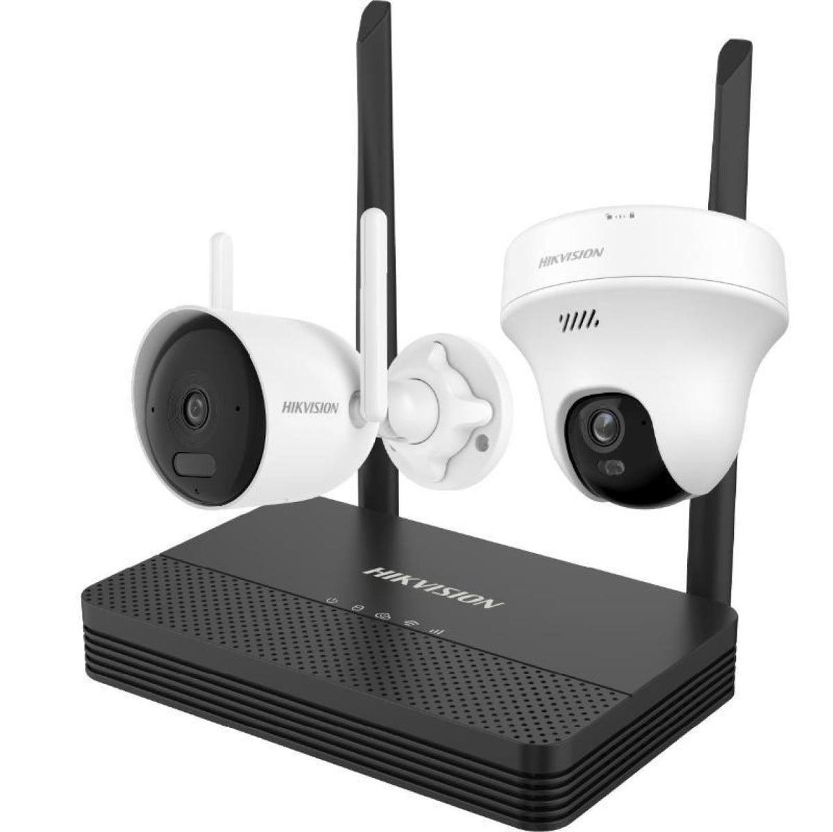HIK KIT NVS WIFI 4CH + 1 Bullet 2MP + 1 Turret 3MP Exterior